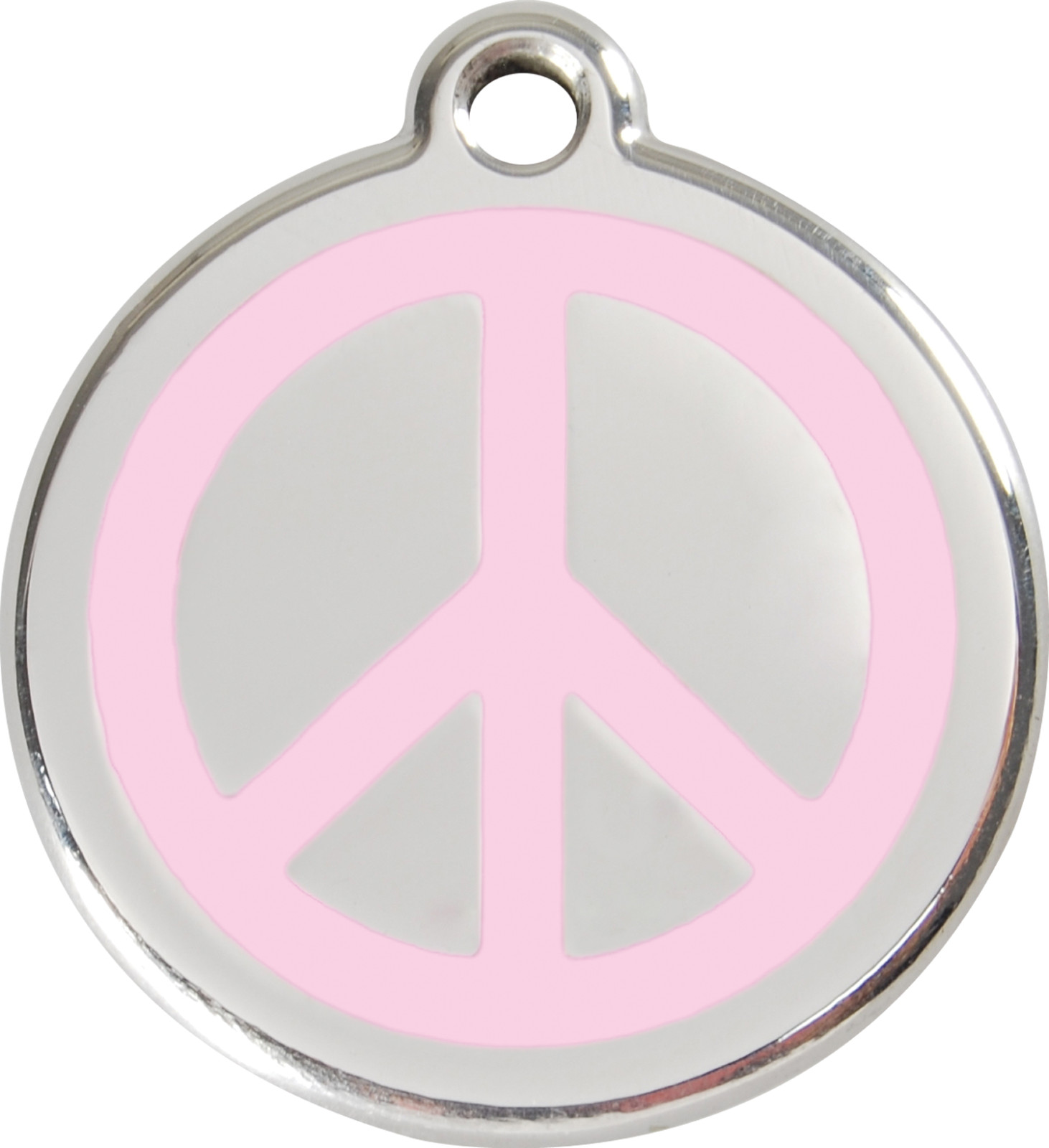 Steel Red Dingo Peace ID Dog Tag Black Purple Blue Green Yellow Orange Red Pink