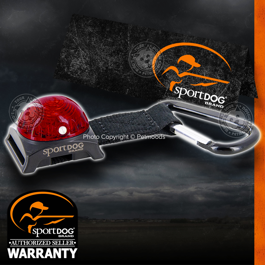SportDOG Locator Dog Pet Collar Safety Beacon Red Light Adapter Carabiner Clip