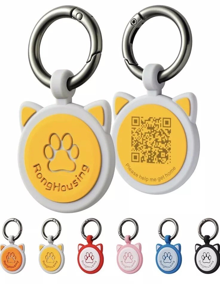 RongHousing QR Code Dog ID Tag, Scannable QR Code Smart Pet Tag For Dogs & Cats