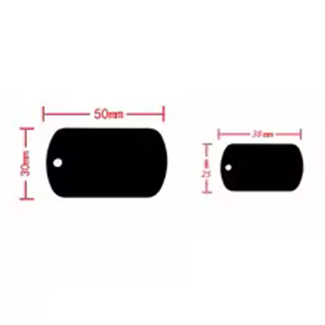 100Pcs Custom Engraved Dog ID Tags Personalized Aluminum Pet Name Phone Tag Bulk