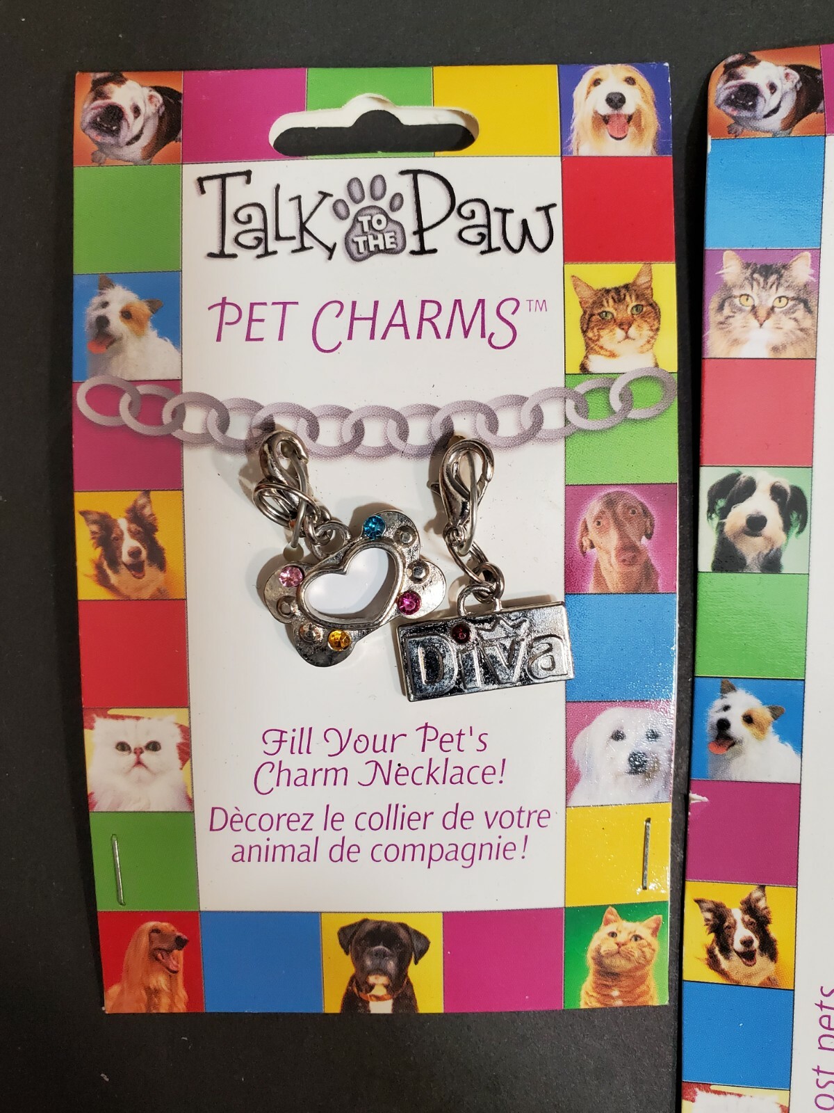 Talk to the Paw Dog 3 Charm Necklaces & 4 Pet Charms 10 – 18 inches