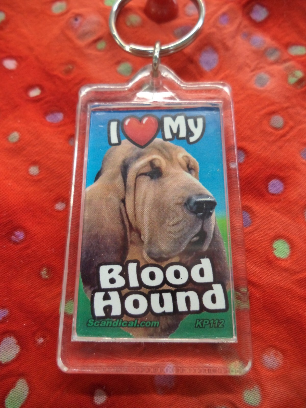 SCANDIAL PET KEY CHAINS – DOUBLE SIDED – I LOVE MY __DOG__ YOU PICK BREED! #1