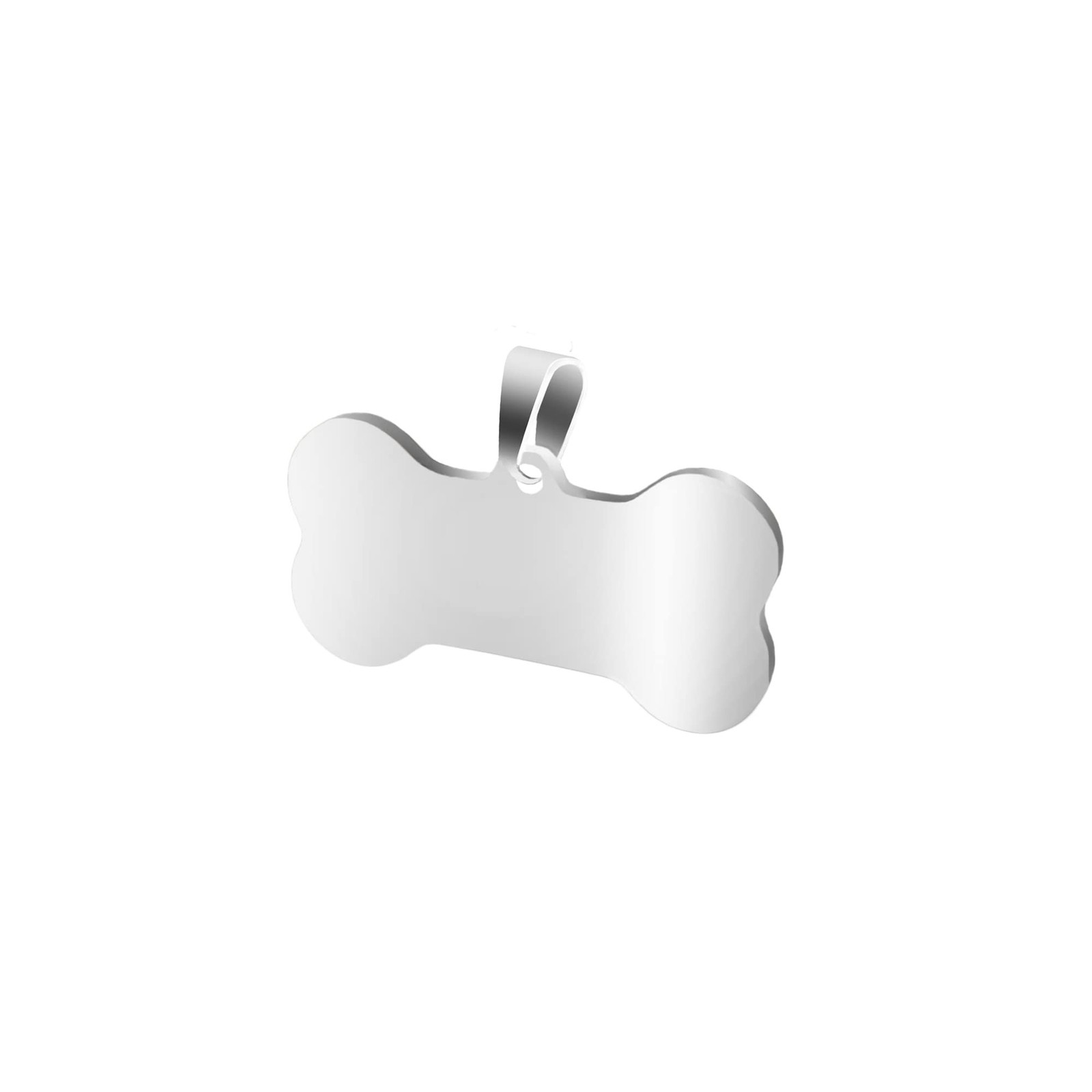 Pet ID Tags 10 Pieces Stainless Steel Silver Stamping Blanks with Hole Metal …