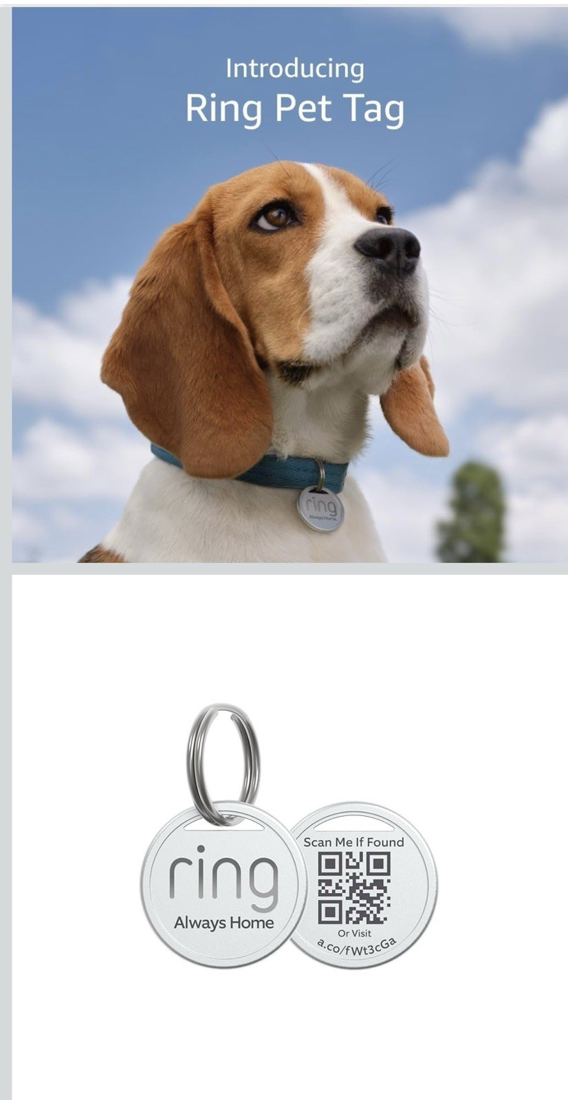 Ring Pet Tag