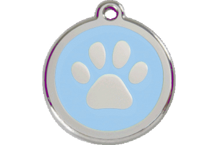 Red Dingo Dog Cat ID Pet Tag FREE Personalized Engraved Free Ship PAW PRINT