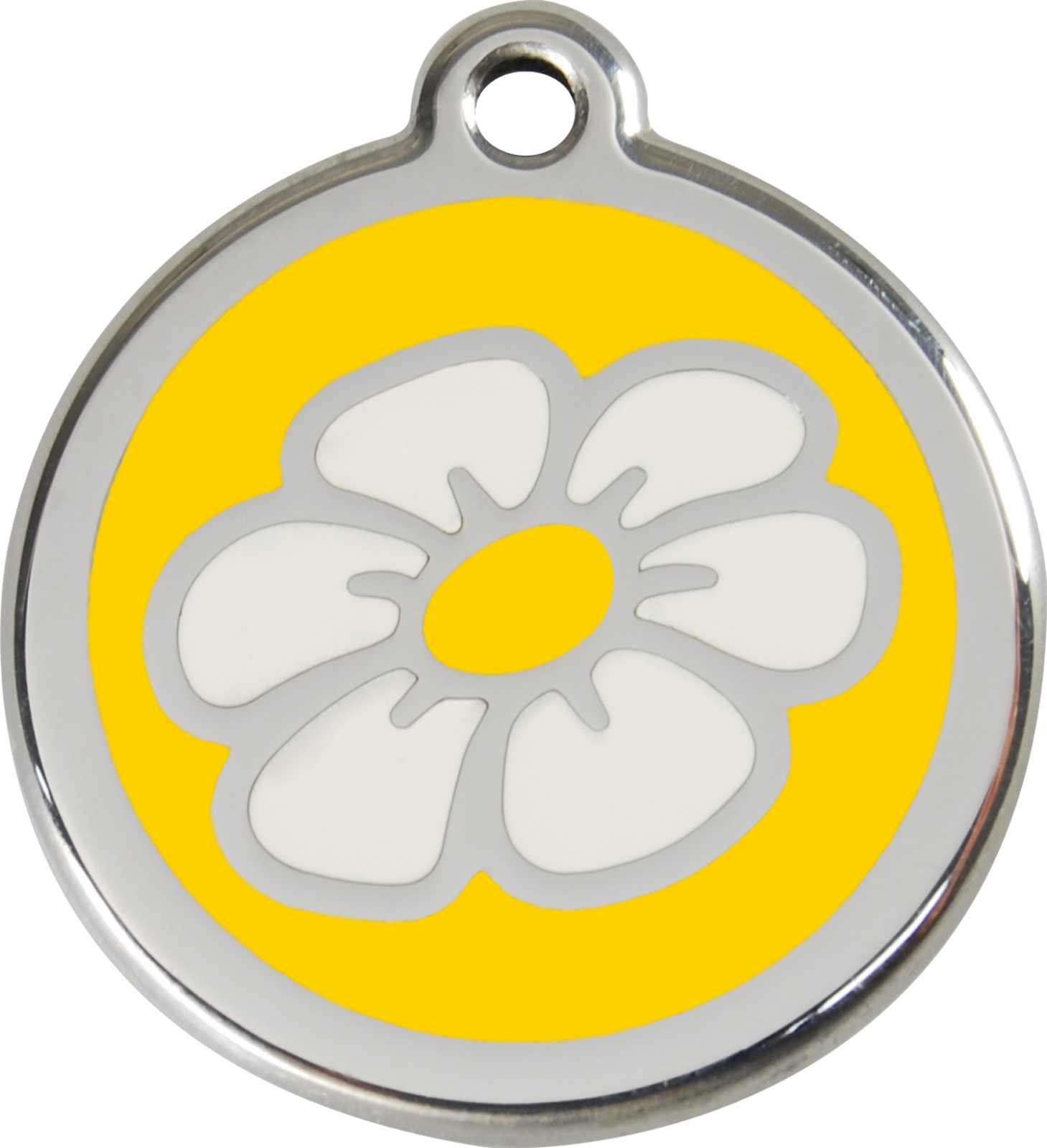 Steel Red Dingo Daisy ID Dog Tag Black Purple Blue Green Yellow Orange Red Pink