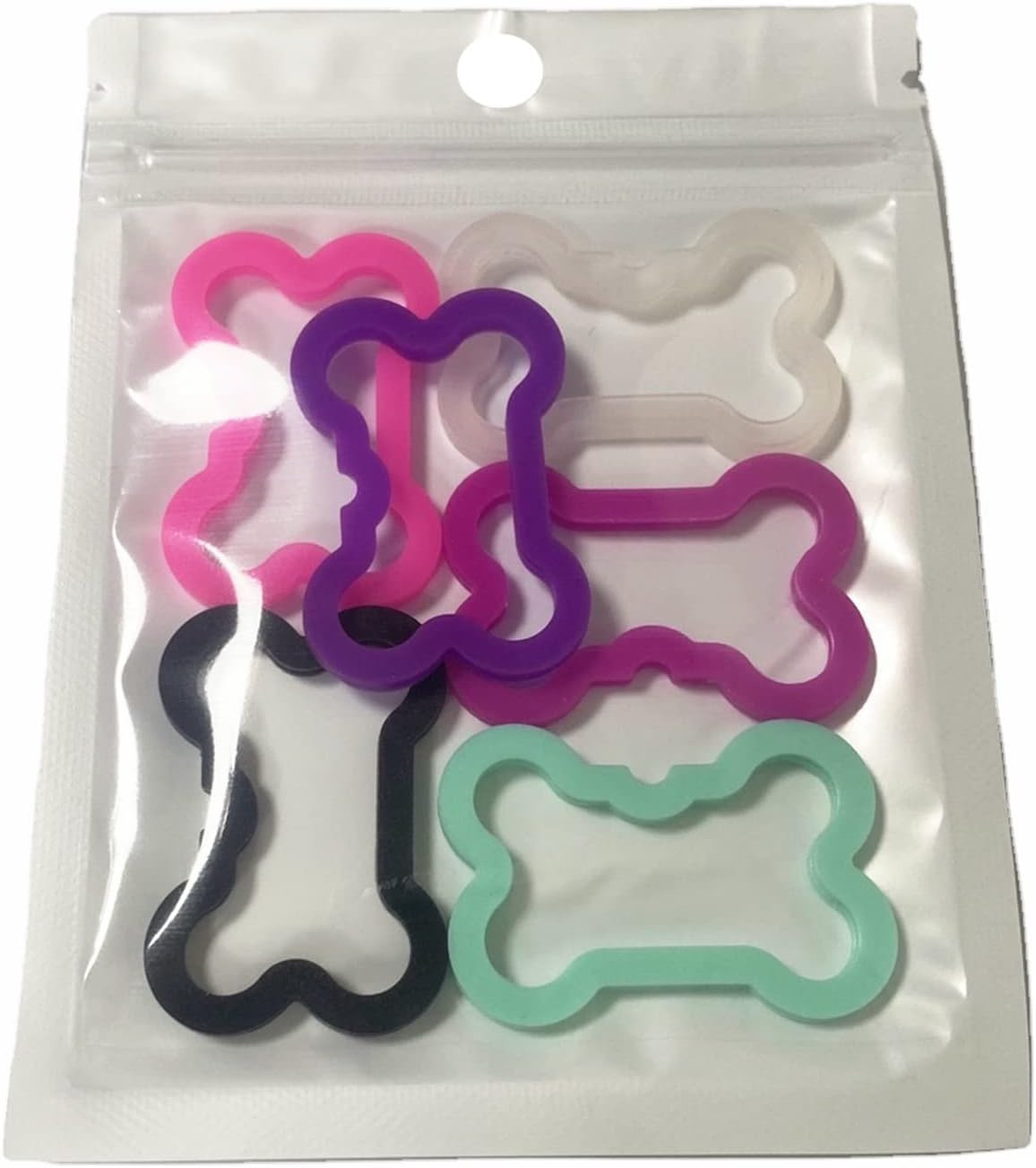 6 Pack Silicone Dog Tag Silencer – Quiet Noisy Pet ID Tags Protector – Lightweig