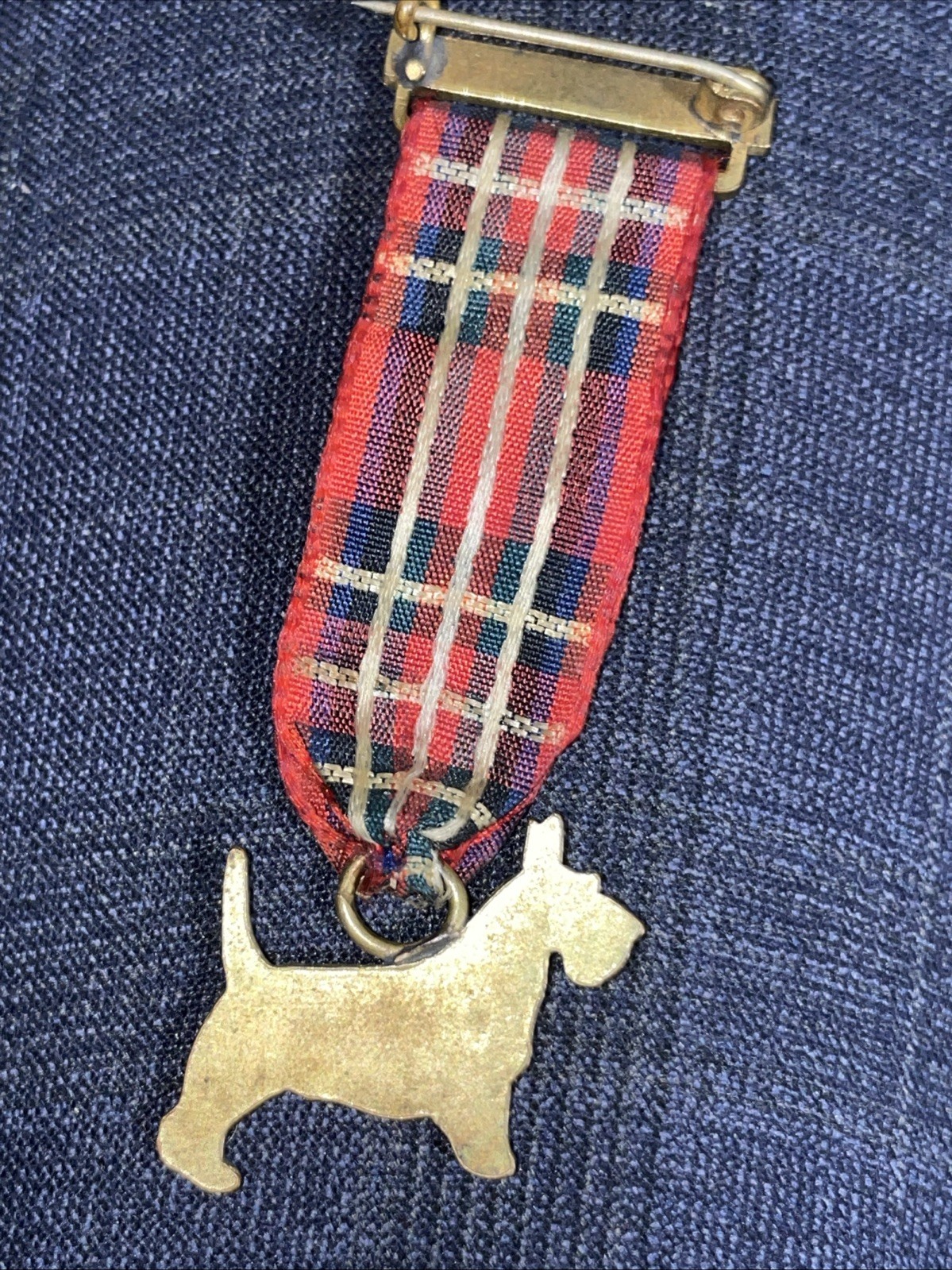Vintage Scottish Terrier Dog Medal See Pictures