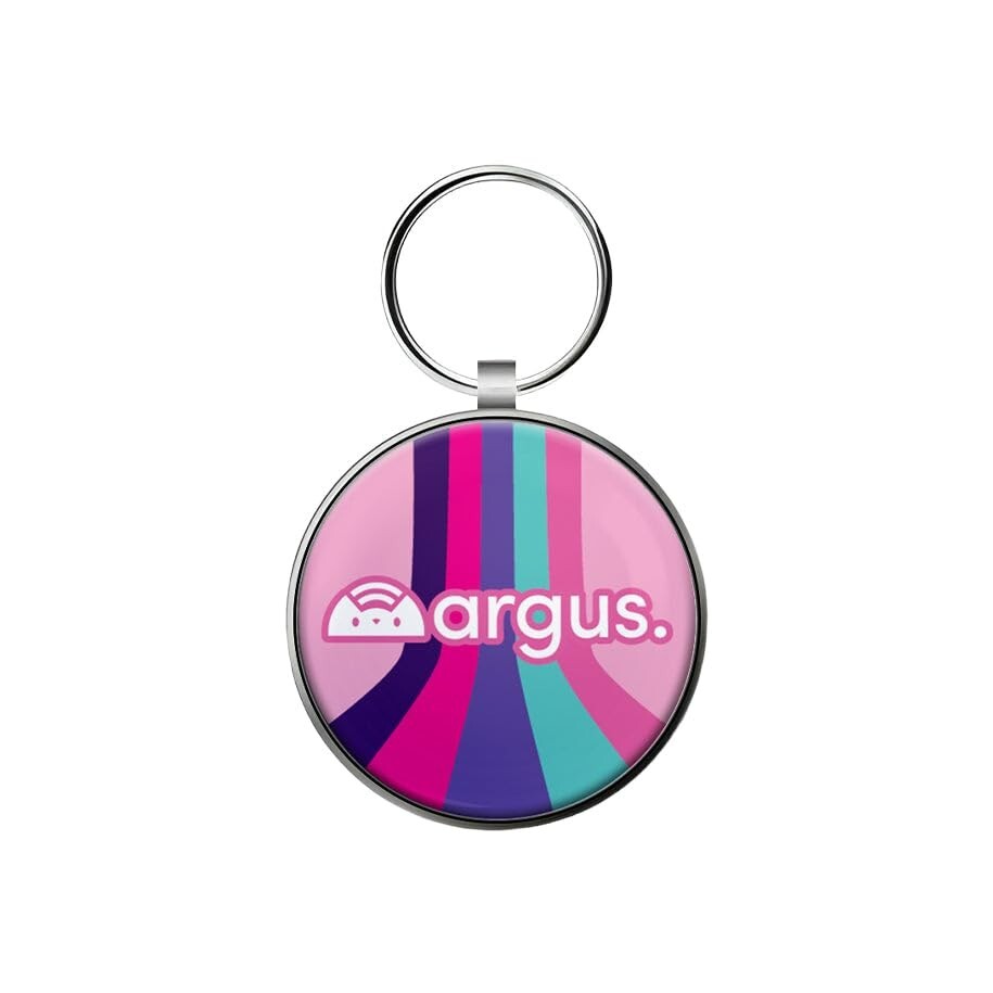 Argus Tech Tag – Epoxy Round Metal Edge Pet ID Tag with QR Code, NFC Chip & URL.