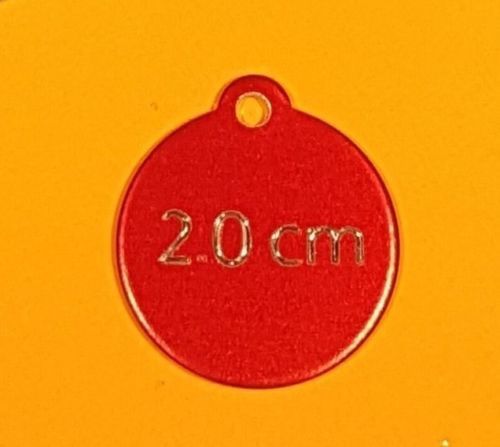 PET TAGS CIRCLE (2.0 CM) ID DOG TAG CUSTOM DIAMOND ENGRAVED 2-SIDED PERSONALIZED