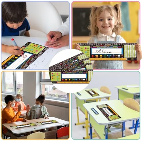 Desk Nameplates,40pcs Name Tags for Classroom,Waterproof Multipurpose