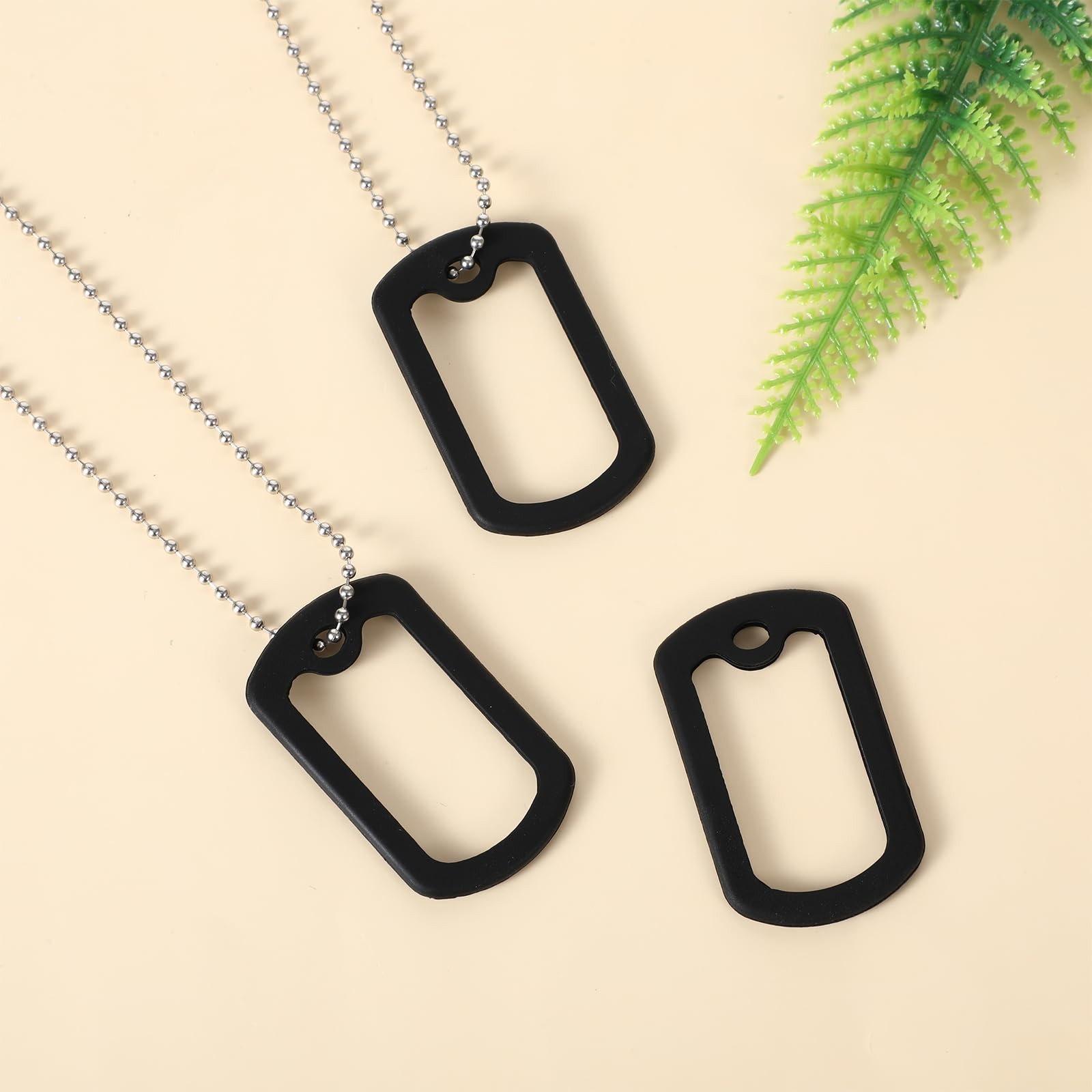 40pcs Dog Tag Silencers,Silicone Dog Silencers,Black Army Dog Tags for Authen…