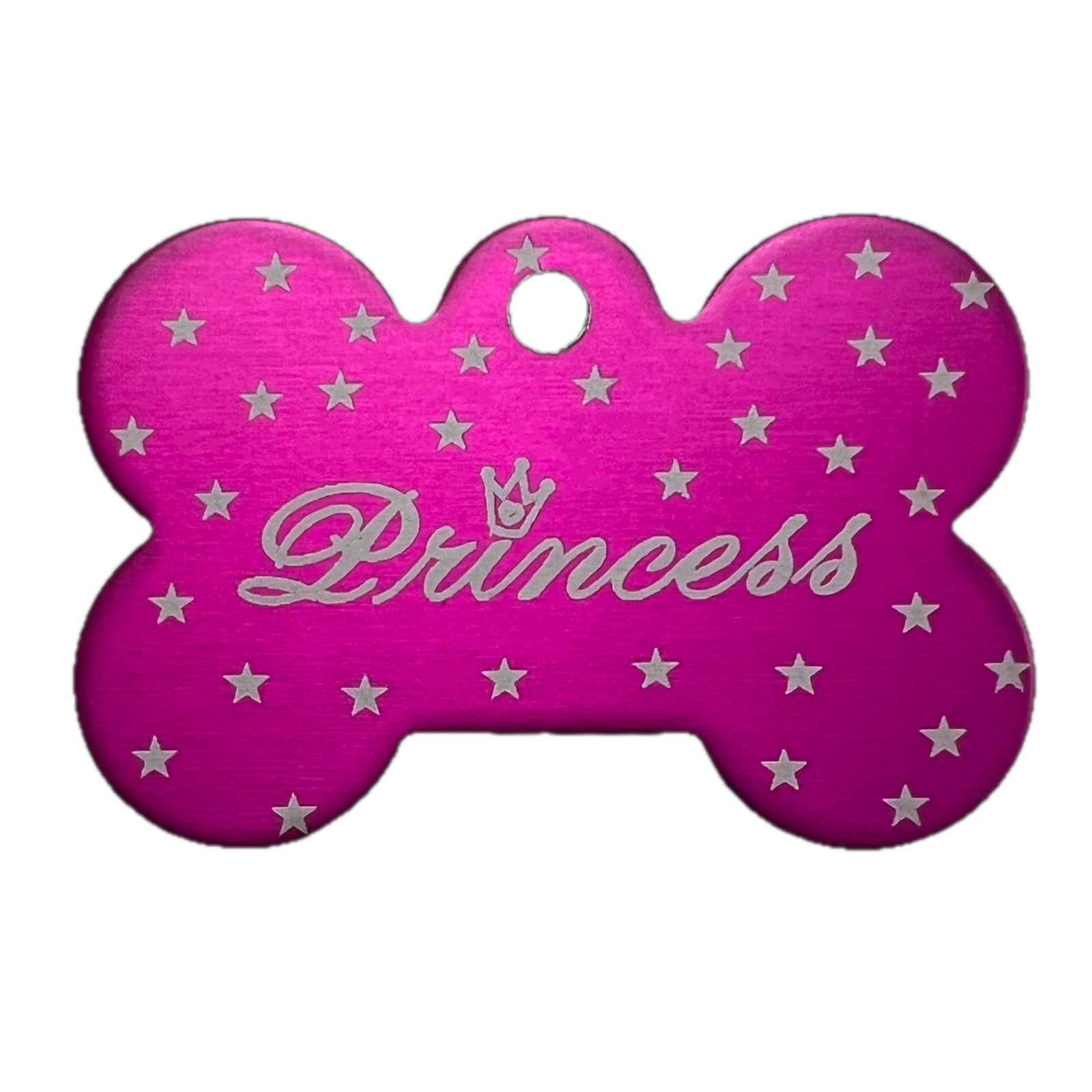 Custom Engraved Dog Tags Personalized Dog Collar Pet Tags Engraved PINK PRINCESS
