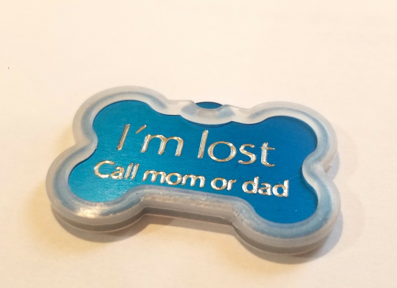 CUSTOM ENGRAVED PET TAG BONE SHAPE WITH SILENCER DOG NAME PERSONALIZED ID TAGS