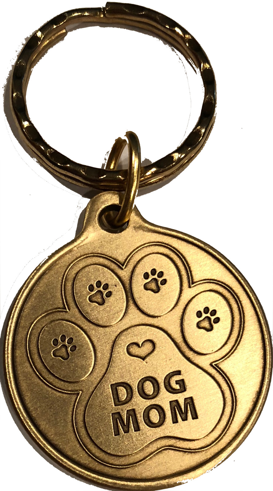 Engraved Dog Mom – A True Friend Dog Pet Keychain RecoveryChip Design