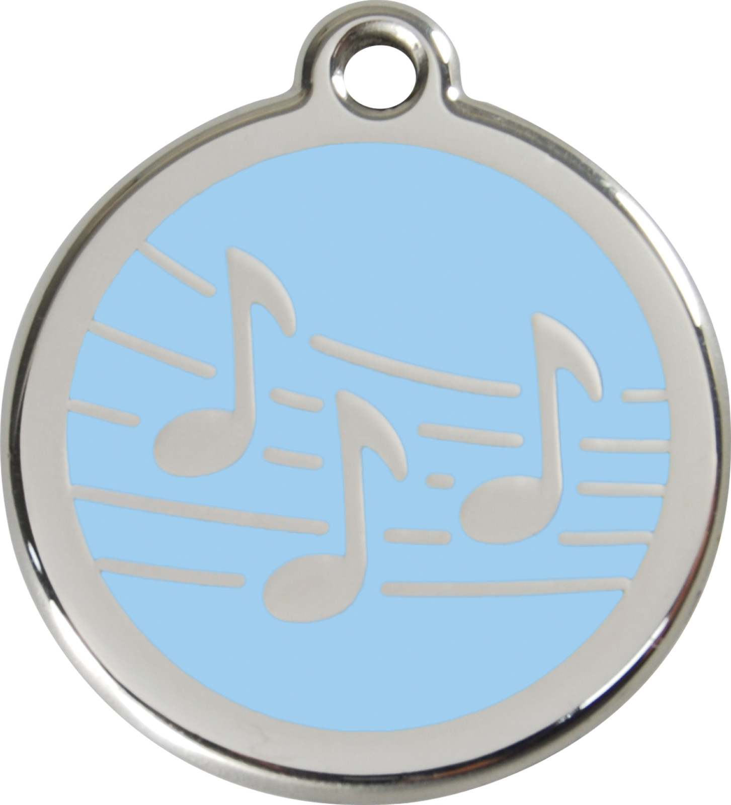 Steel Red Dingo Musical ID Dog Tag Black Purple Blue Green Yellow Red Pink