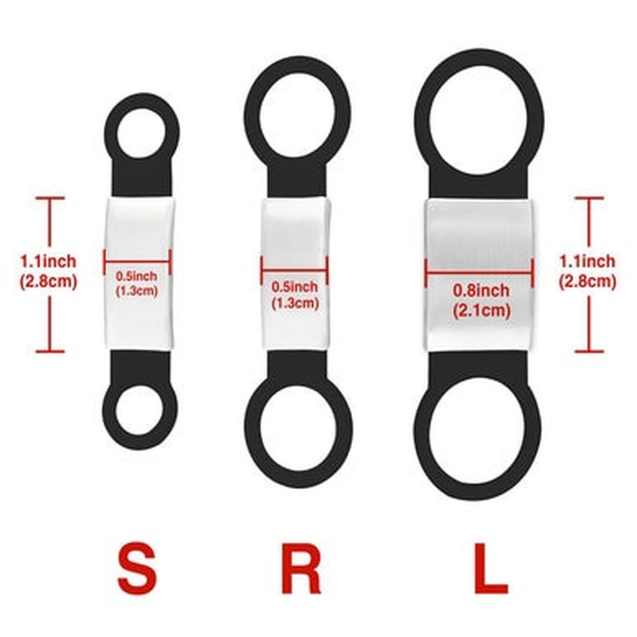 Leash King Silent, Slide-On Collar Pet ID Tags – (Fits 3/8″, 3/4″ , 1″ ) -Combo