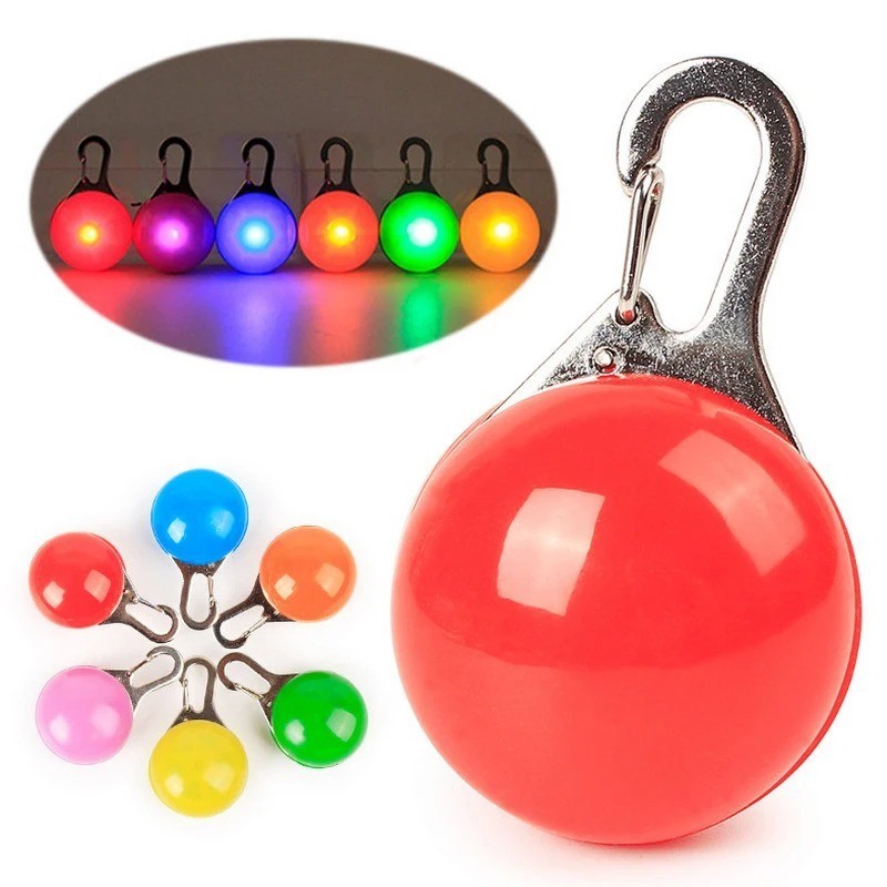 LED Flashing Clip On Pedant Night Light Pet Safety Dog Cat Collar Choose