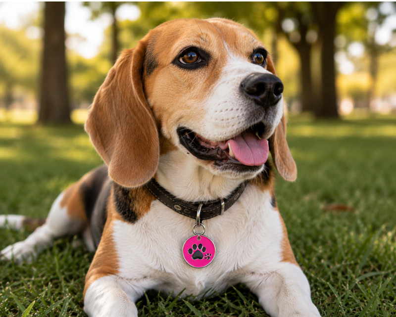 Personalized Enamel Dog Cat ID Tag Multiple Designs Custom Engraved Pet Tags