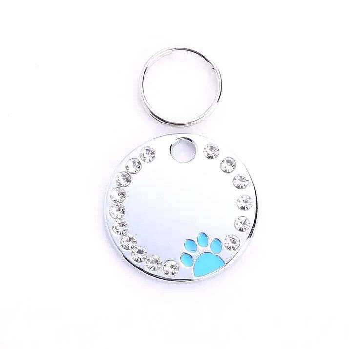 Personalized Dog/Cat Cute Paw Pet ID Tag with Unique Laser Engraving Name/Phone