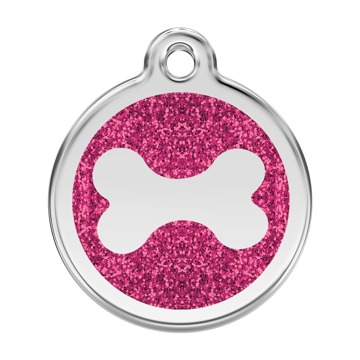 Dog Cat Pet – Red Dingo – Dog ID Tag Charm – Lifetime Guarantee – Glitter Bone