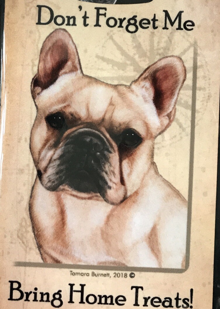 2018 French Bulldog Luggage Tag Crate ID Tag Aluminum Acrylic Baggage Buddies
