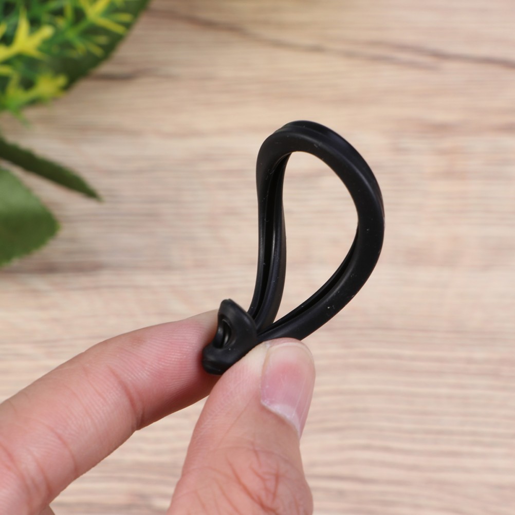 2Pcs Durable Rubber Dog Tag Silencers Black Silicone Fit for Military Dog Tags