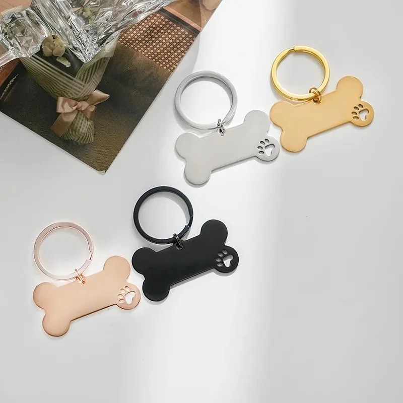 Personalized Engraved High Quality Dog Cat Tags with Name and Phone Number Bone