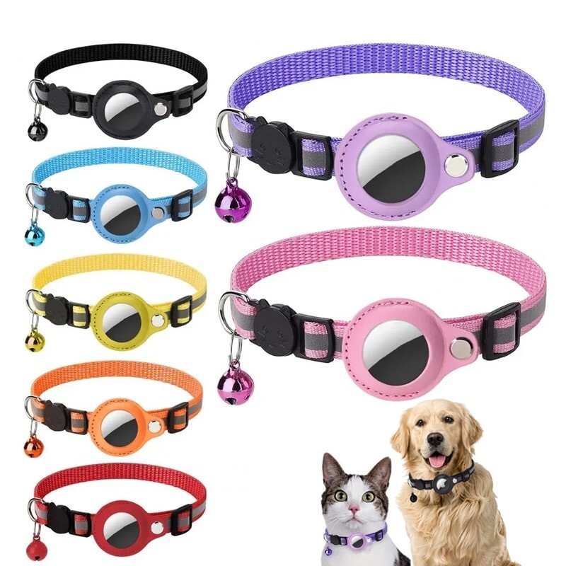 Pet Daily Kit Pet Airtag Collars With Reflective Stripes Puppy & Kitten Collars