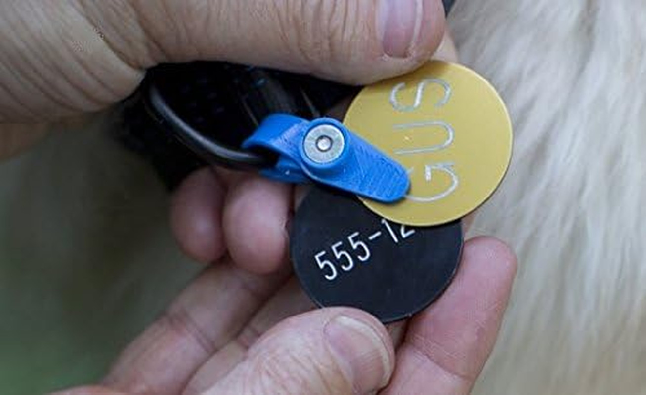 Dog Tag Silencer and Connector Waterproof Graphite Holds up to 4 Tags