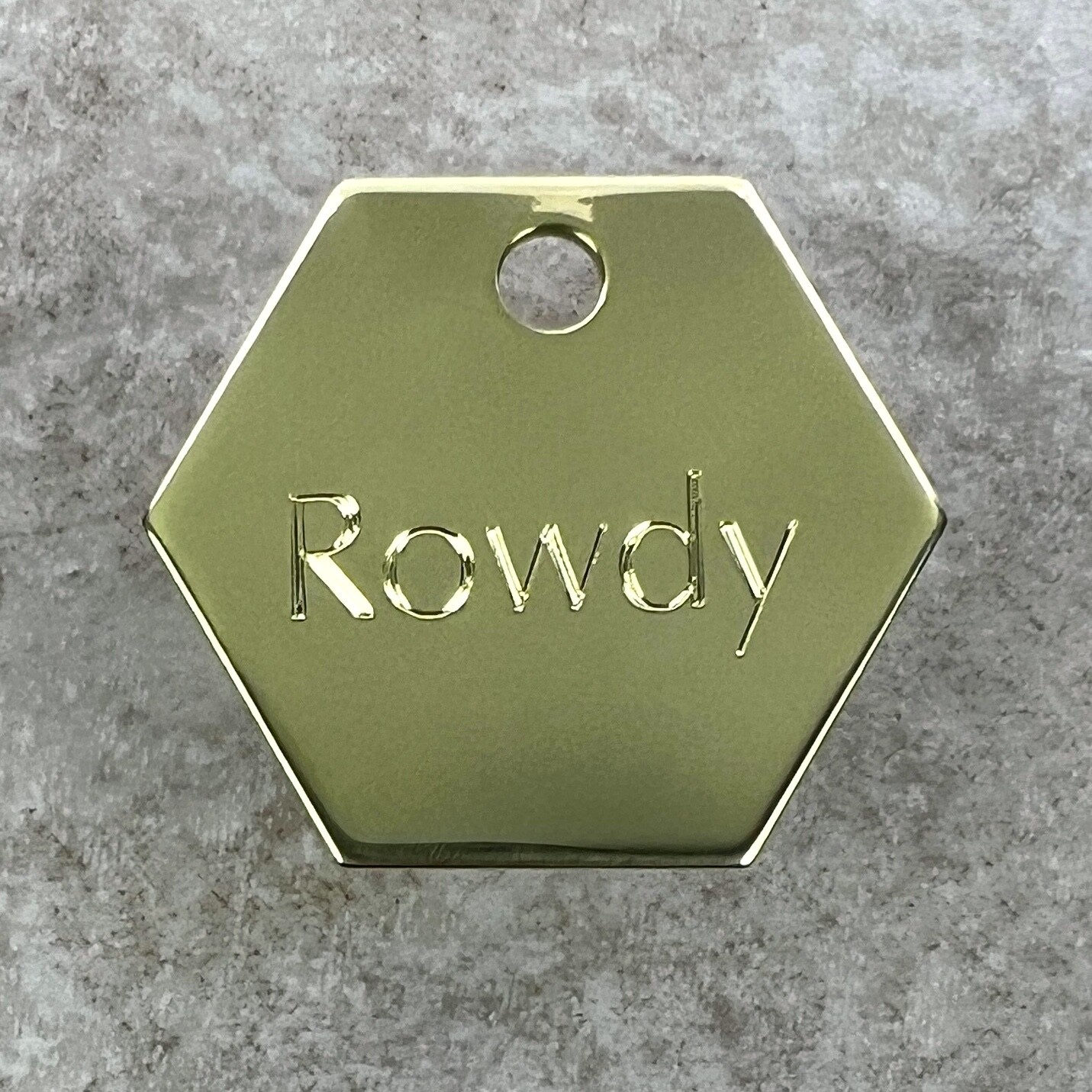 Custom Engraved Dog Tags Personalized Dog Collar Pet Tag Engraved BRASS BUSY BEE