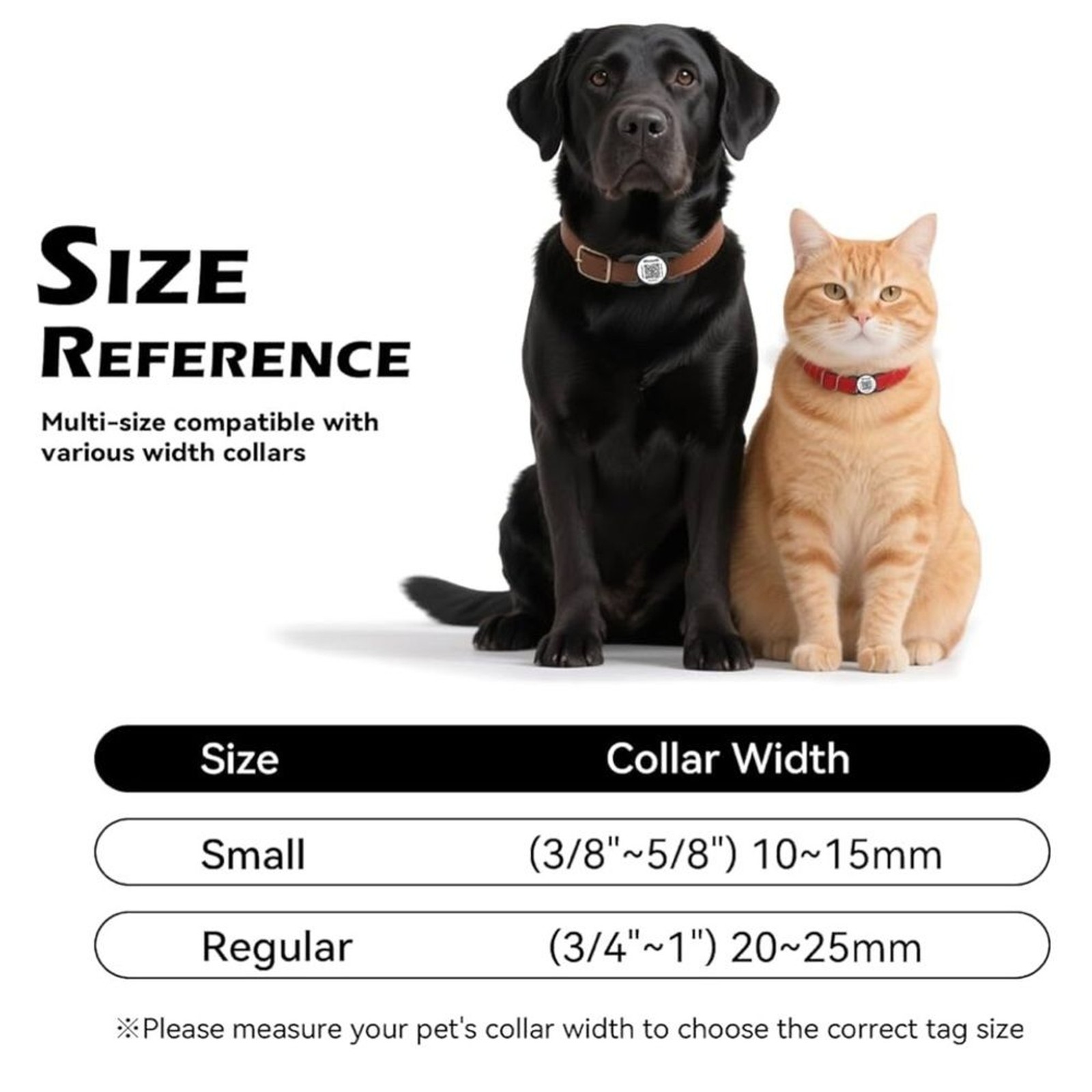 QR Code Dog Tag with NFC Personalized Pet ID Tag