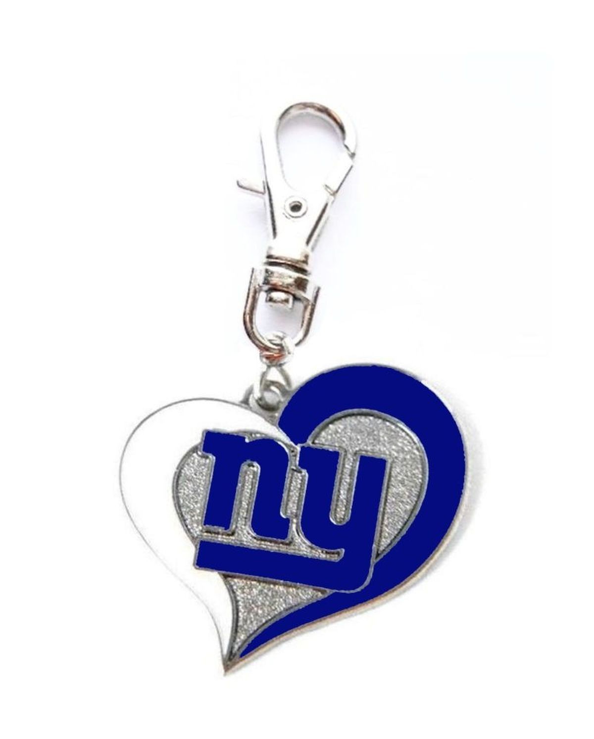 NY NEW YORK GIANTS FOOTBALL CHARM ZIPPER PULL PURSE BAG WALLET DOG CAT COLLAR