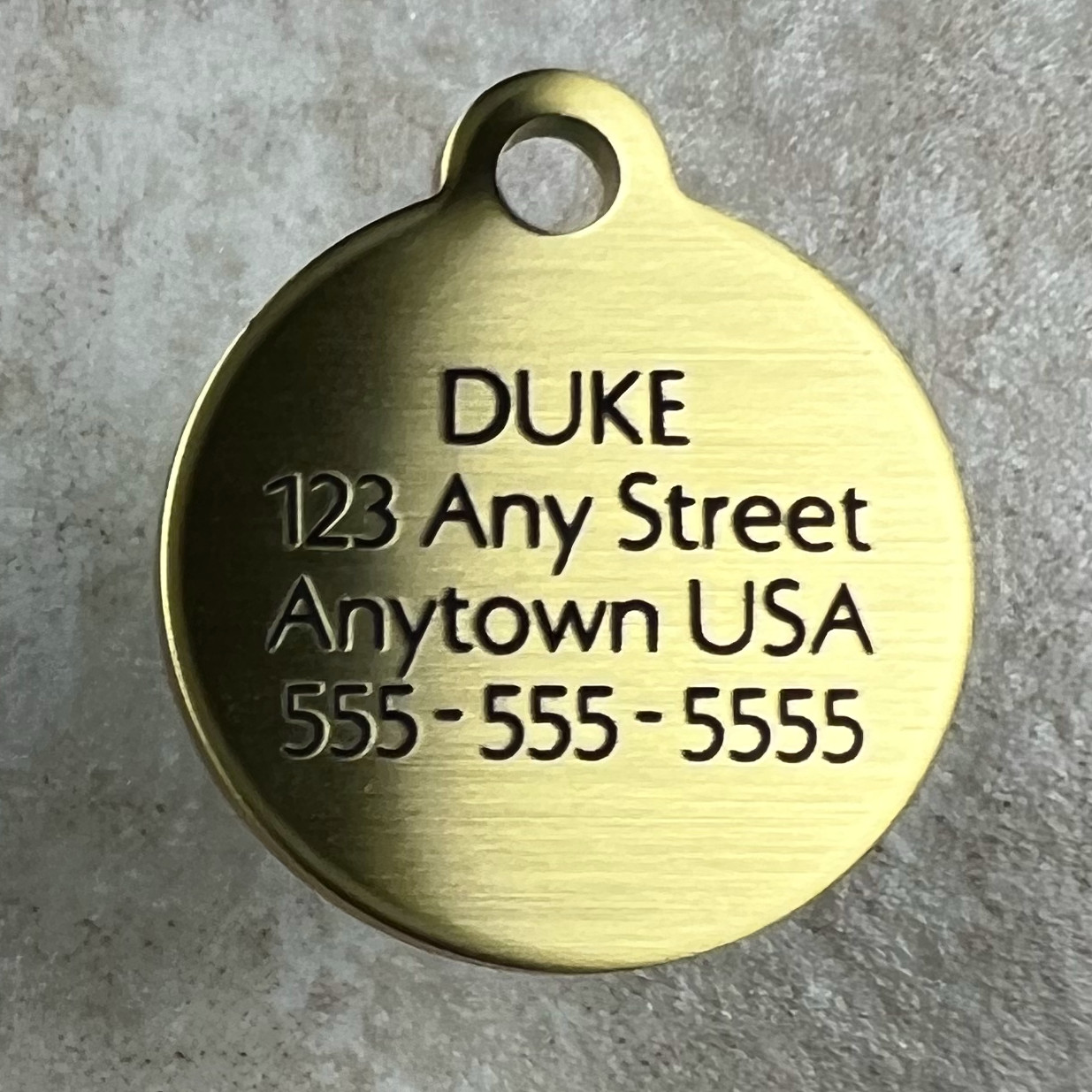 Custom Engraved Dog Tags Personalized Dog Collar PET TAGS Engraved SMALL BRASS