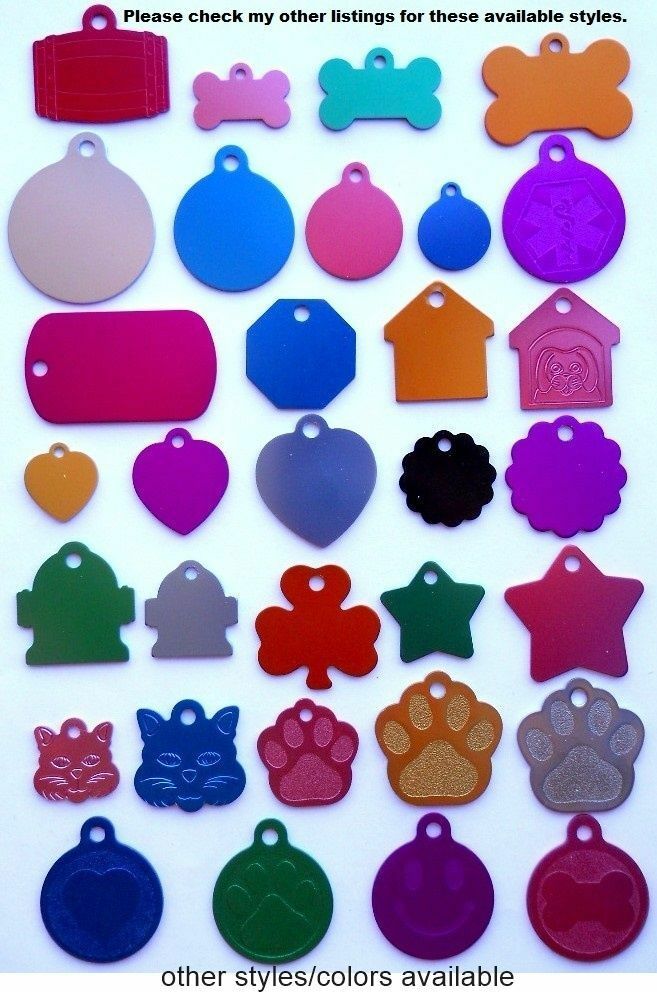 Pet Dog Cat Blank tags Bulk shelters rescues 5 pc lots Med Circle