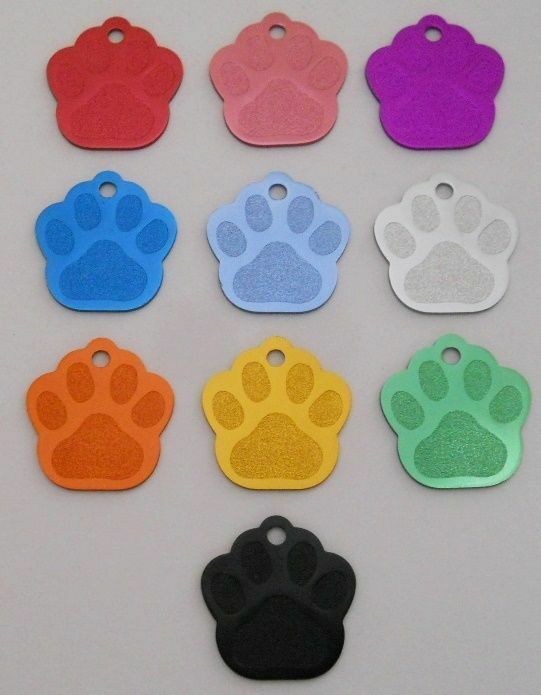 Pet Dog Cat Blank tags Bulk shelters rescues 5 pc lots Med Paw