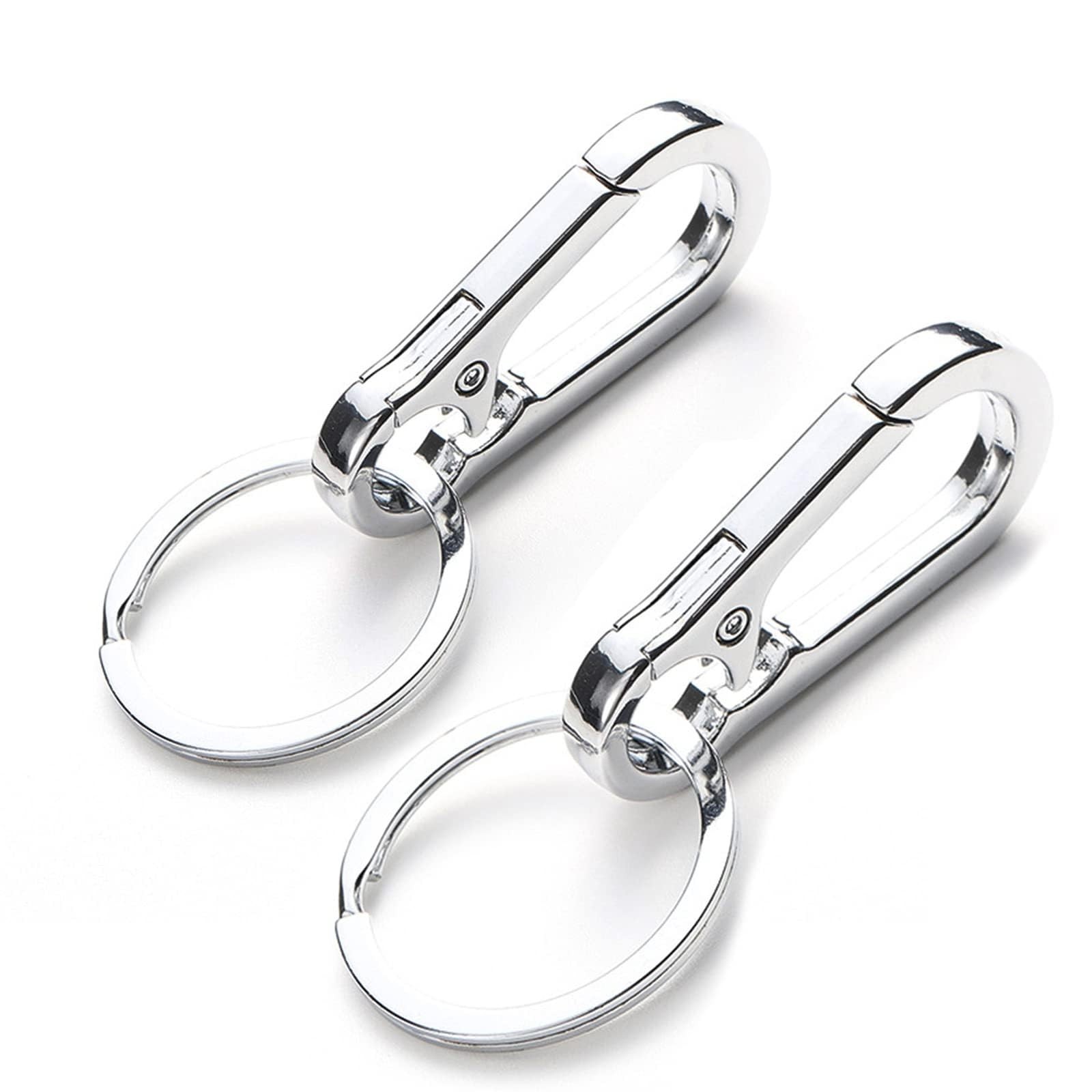 2 Pack Dog Tag Clips, Stainless Steel Heavy Duty Quick Clips with Rings, Easy…