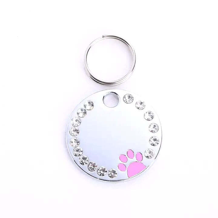 Personalized Dog/Cat Cute Paw Pet ID Tag with Unique Laser Engraving Name/Phone