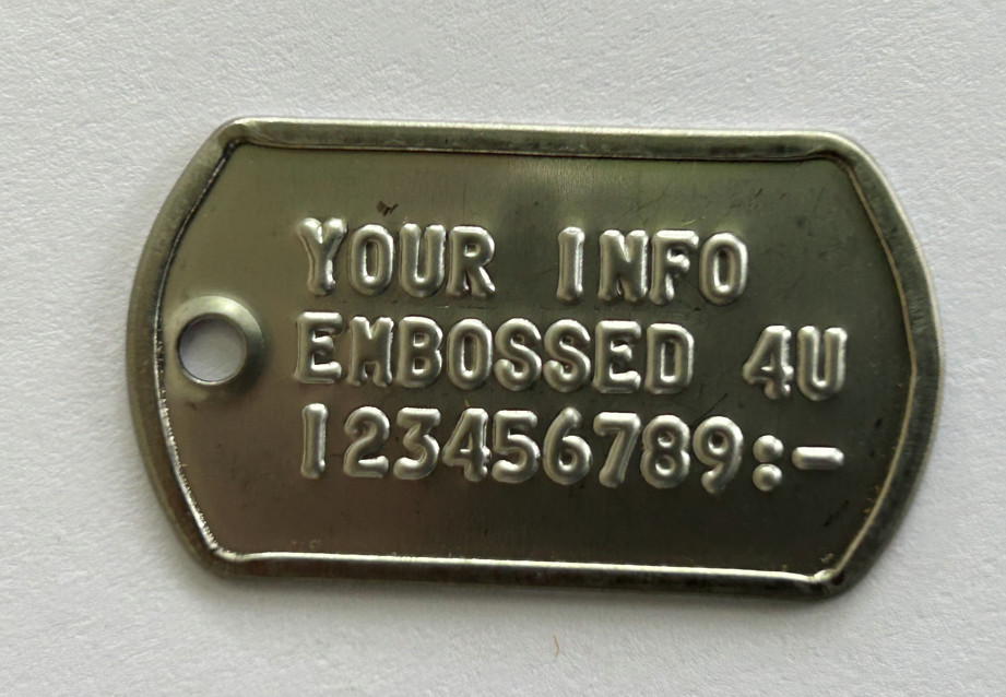 Stainless Steel, Pet ID Tags. Dog Tags. Pet Tags Personalized Embossed