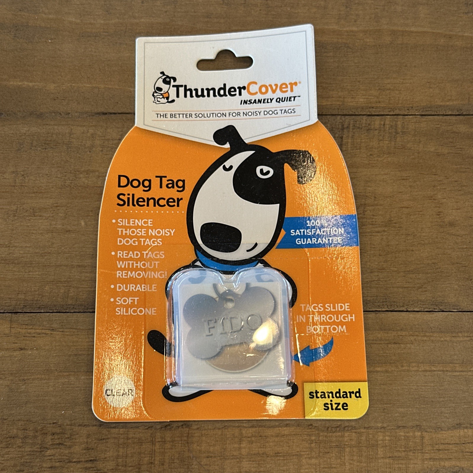 Thunder Cover Dog Tag Silencer, Standard Size, Quiet, Holds Up To 3 Tags, New