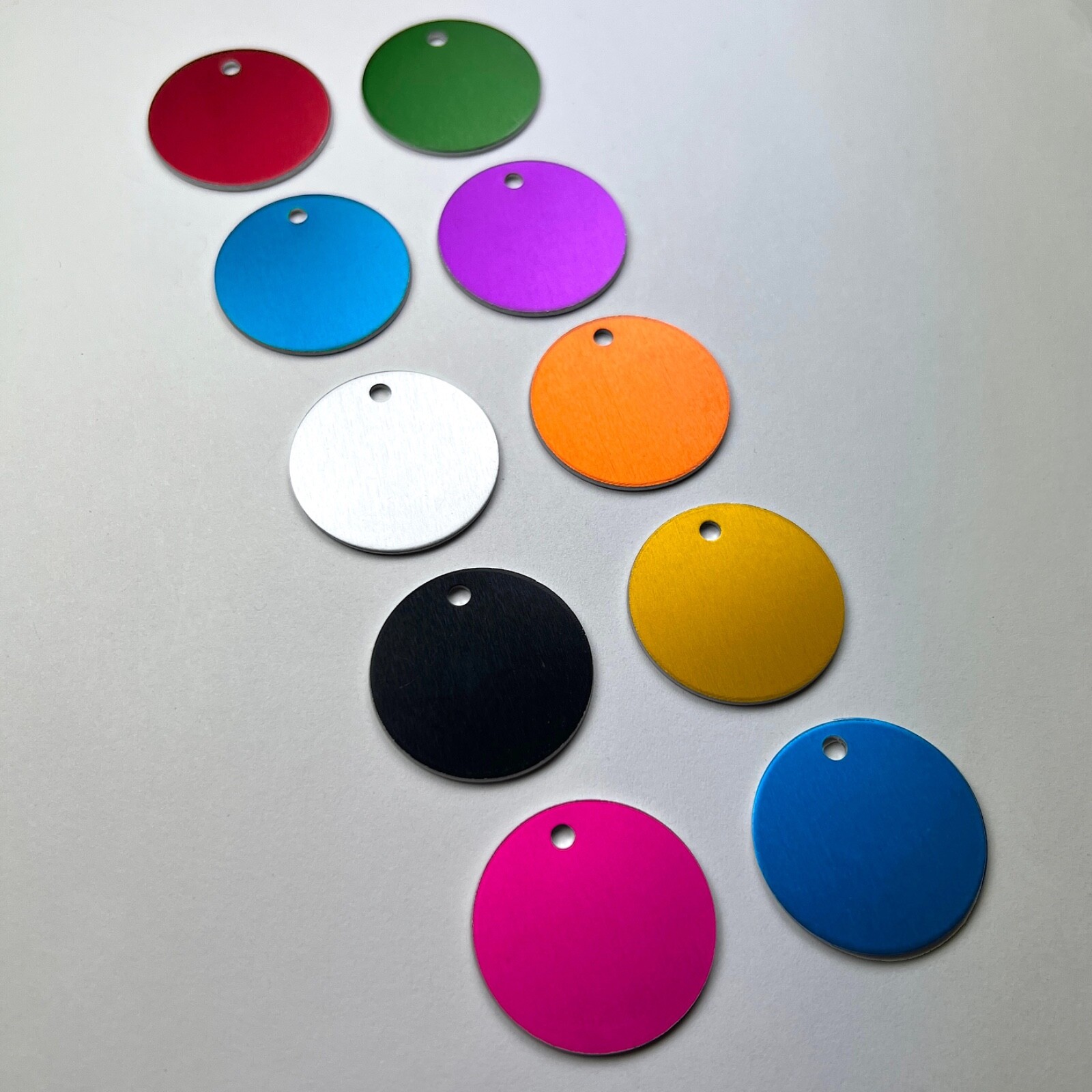 Custom Engraved Dog Tags Personalized Dog Collar Pet Tags Engraved COLORS CIRCLE