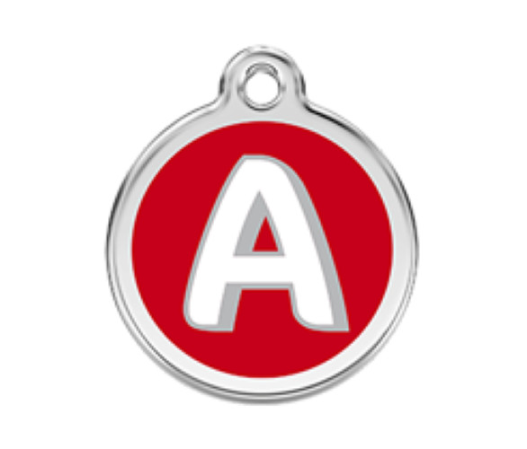 Red Dingo Dog Cat ID Pet Tag Engraved Free Shipping Life Guar Made USA Daisy