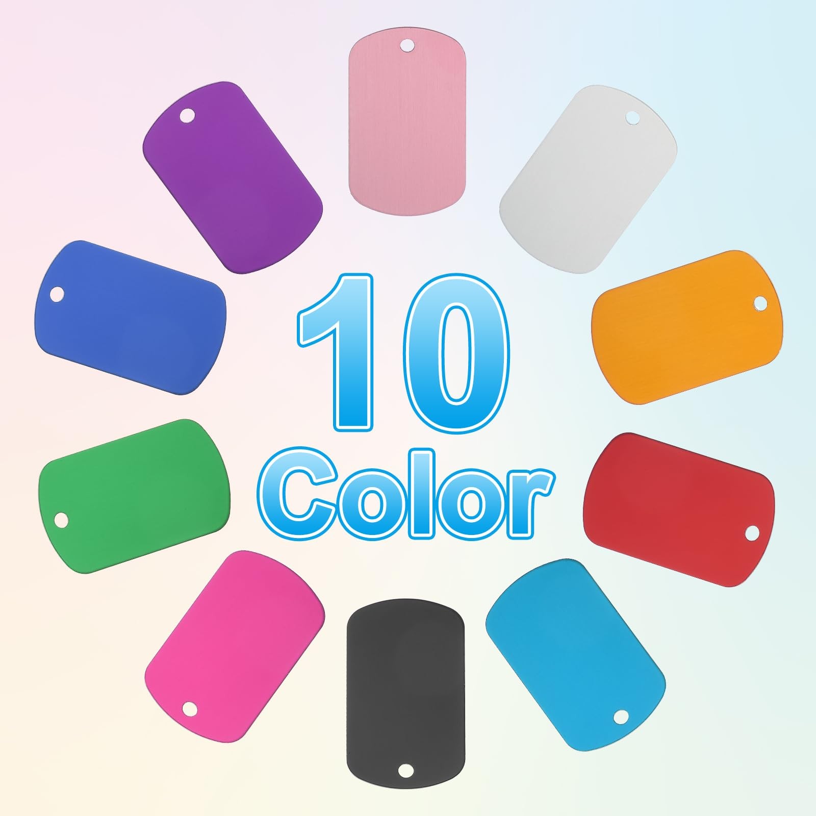 Blank Dog Tags Rectangle Blank Aluminum Blank Keychains Laser Engraving Blank…