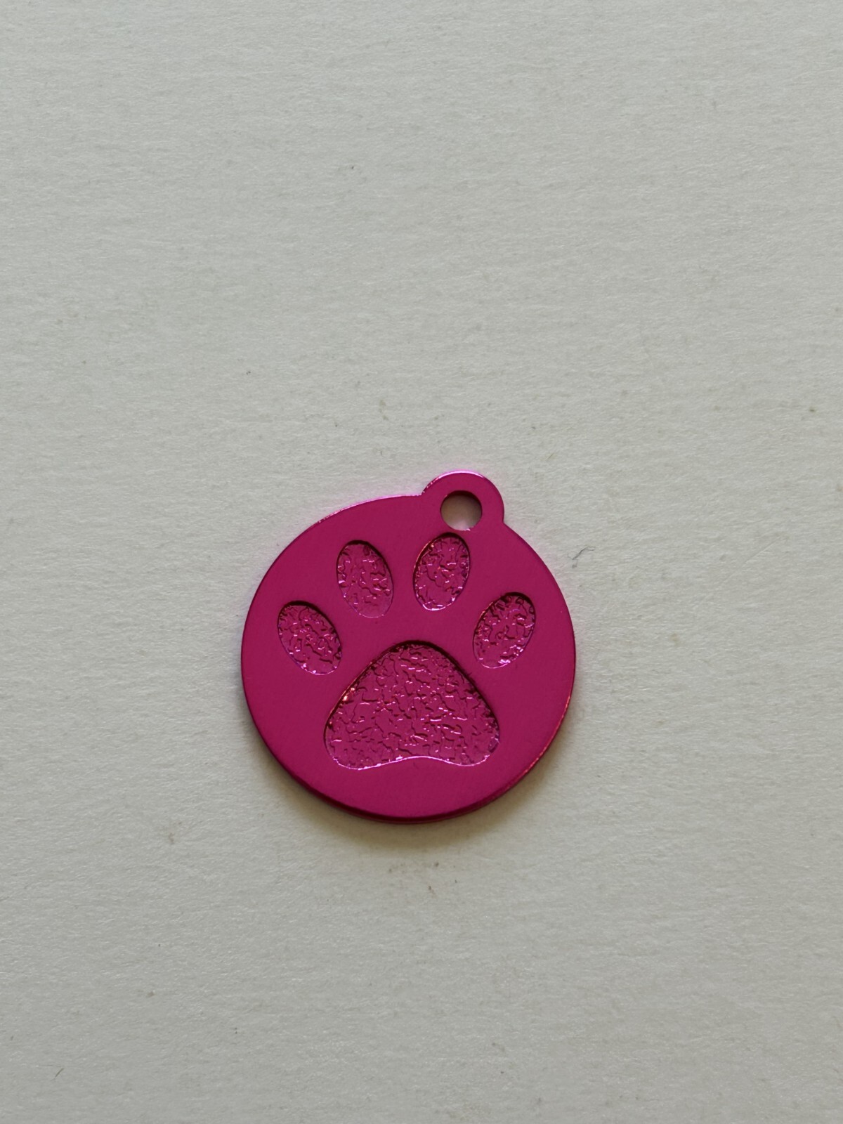 Custom Engraved Personalized Paw Print Pet ID Tag-2 Sizes-10 Color Choices