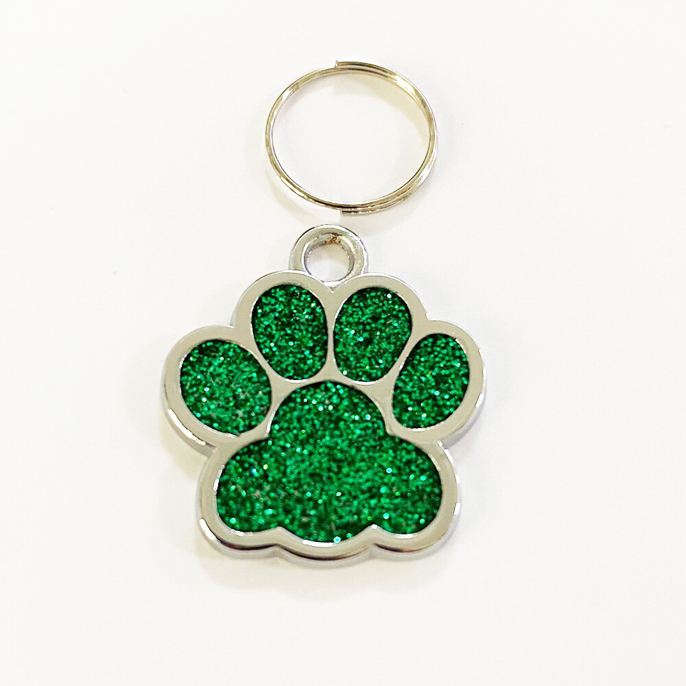 1-2Pcs Sparkling Dog Cat Tags Pet Puppy ID Name personalized engraving anti loss