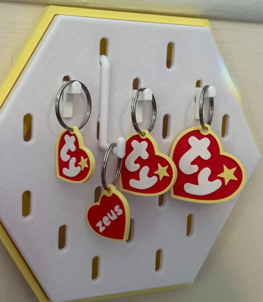 ty Beanie Babies Custom pet tag keychain