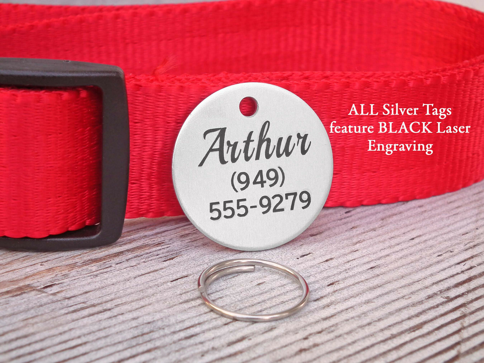 Pet ID Tags Custom Laser Engraved Unique Dog/Cat Aluminum Identification Tags