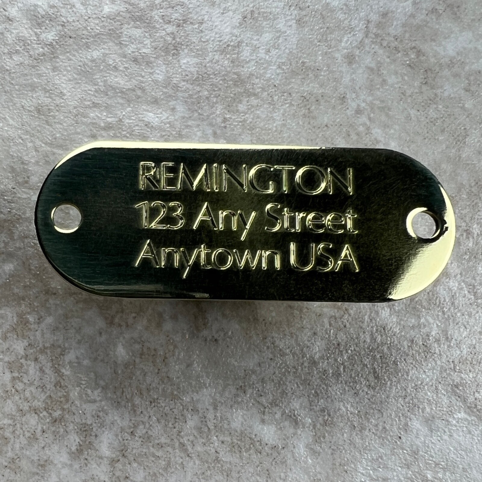 Custom Engraved Dog Tags Personalized Dog Collar ID Tags NAME PLATE BRASS MEDIUM