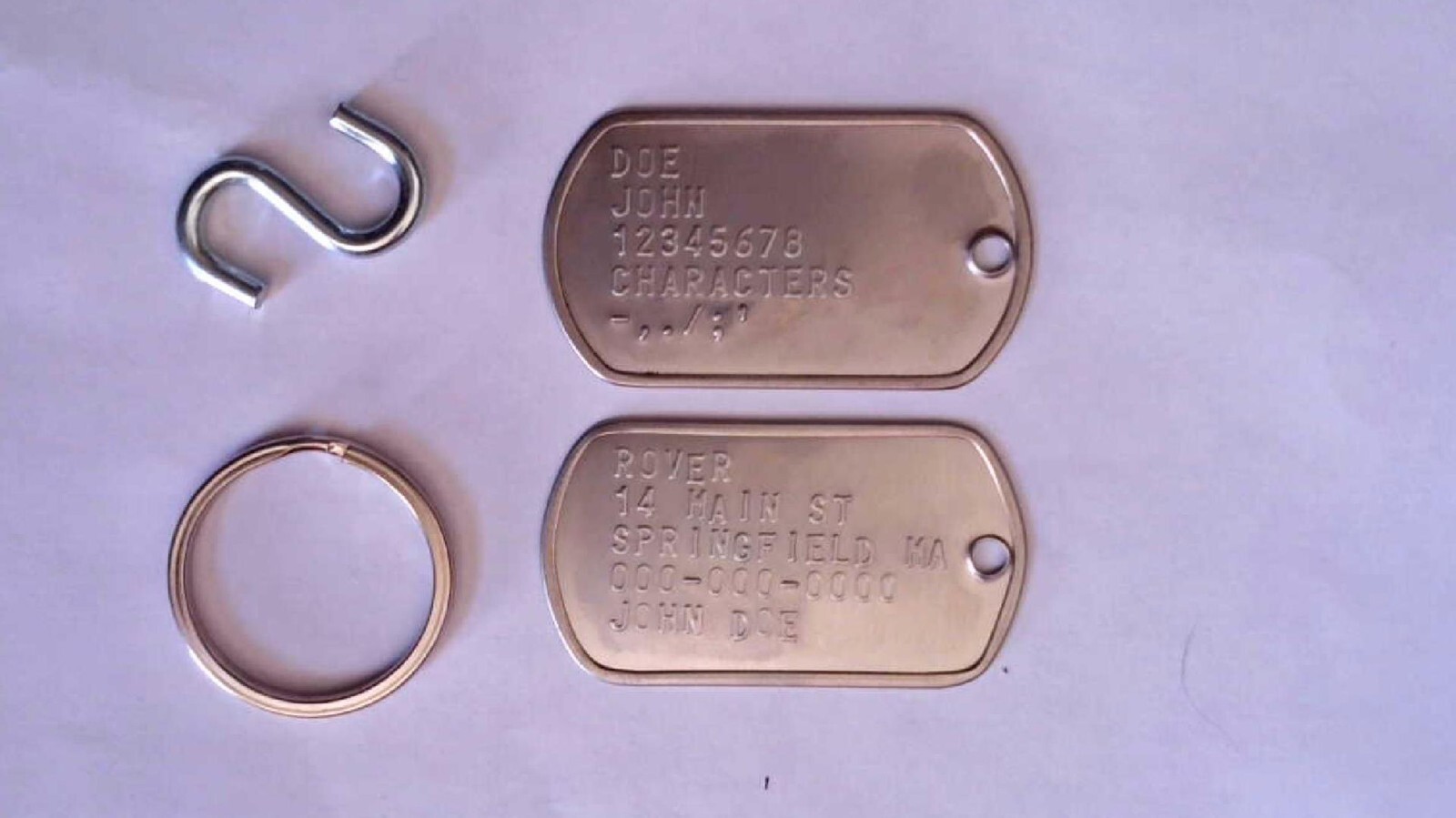 Dog tag or key ring