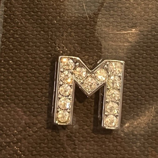 Mirage Pet Product Letter “M” Rhinestone Collar Charm